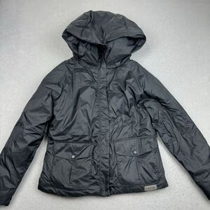 MERRELL Select Dry +‎ Warm Jacket Hooded Coat Men's M Black Zip Snap Rain Wind